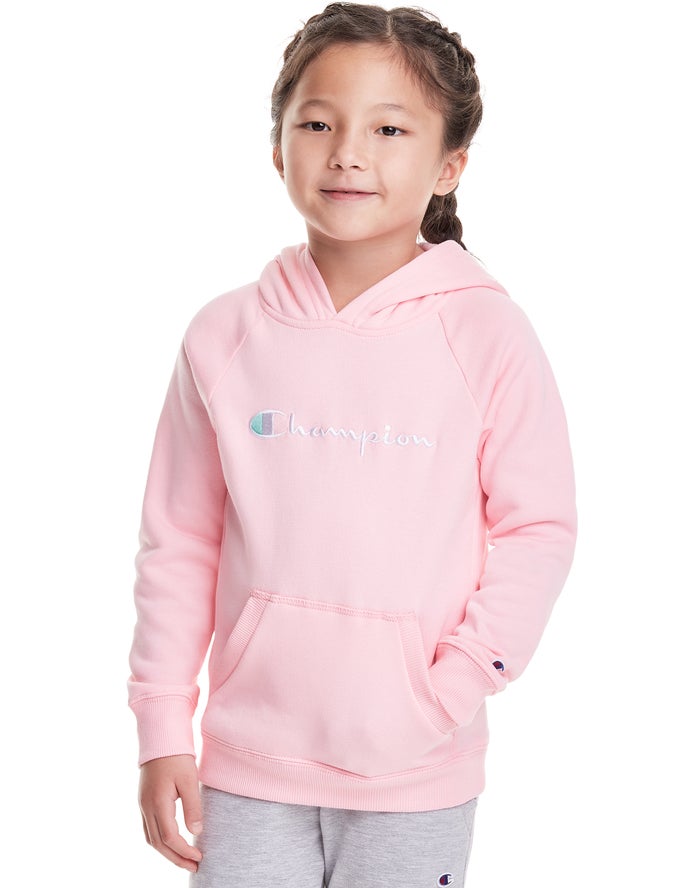 Champion Toddler Fleece Raglan Embroidered Logo - Tytön Pinkki Huppari - Suomi 2734850-TC